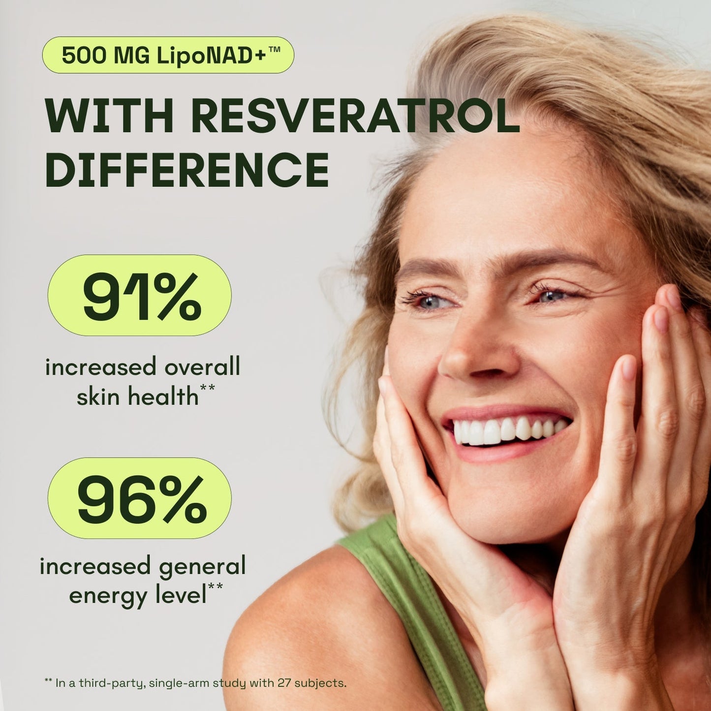 High Purity NAD Supplement for Anti-Aging, Energy Supplements, Focus